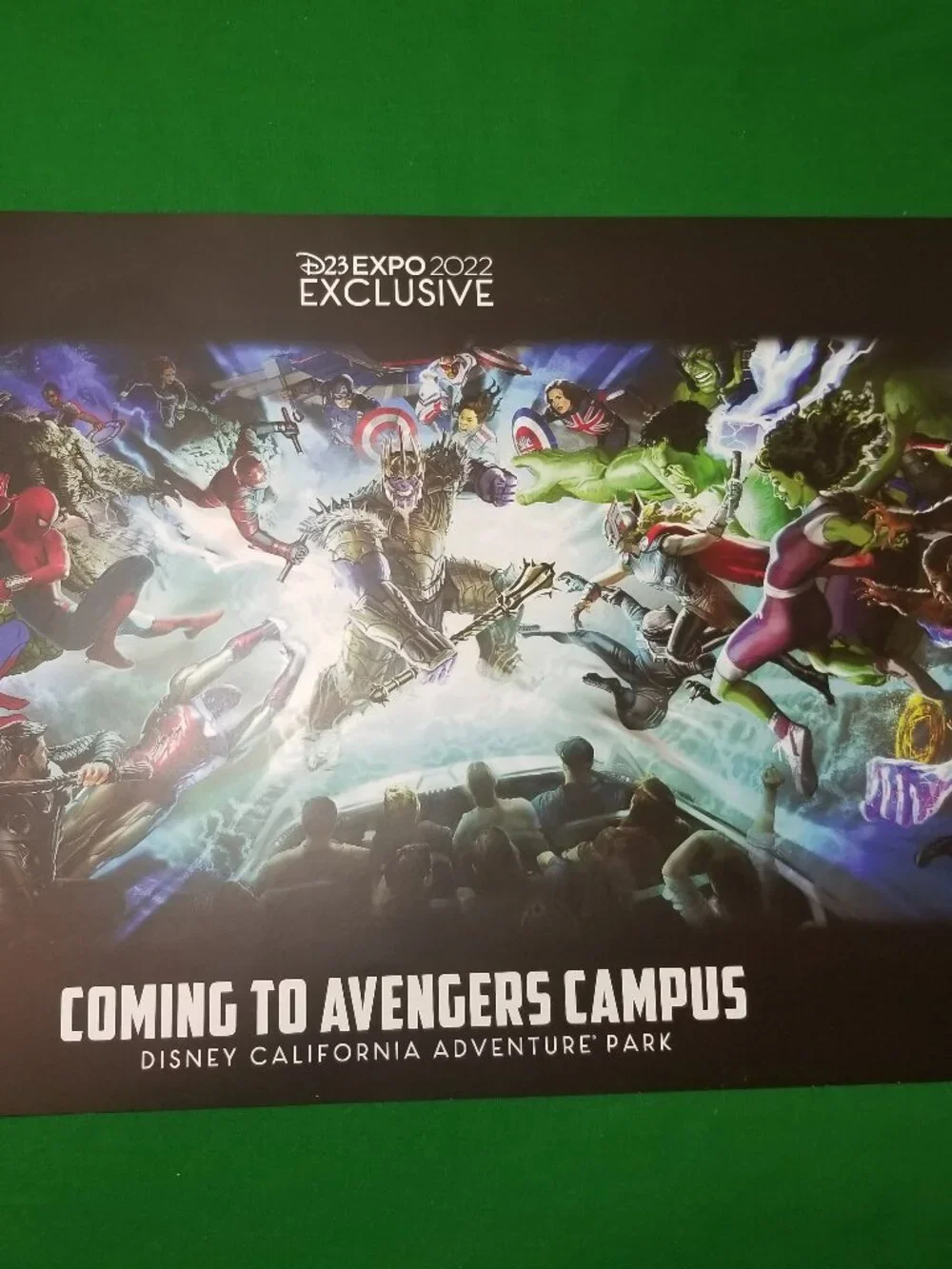 D23 Expo 2022 Exclusive Poster DCA Coming To Avengers Campus 13”x19”